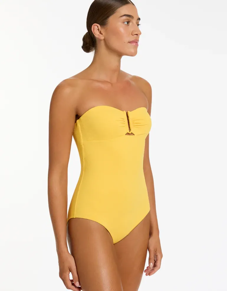 Alessia Bandeau Swimsuit - Sunflower