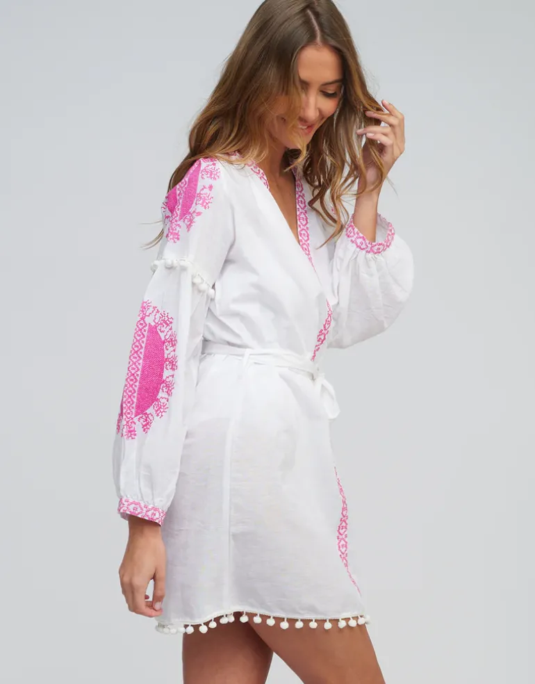 Amara Tunic - White Pink