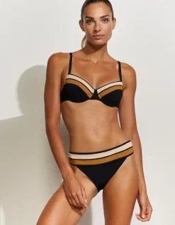 Antagonist Bikini Pant - Black Sand Caramel