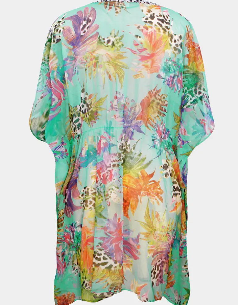Aquarius Fantasy Beach Tunic - Aqua