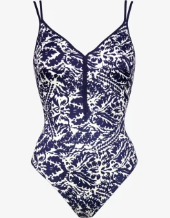Arabesque Mood Underwired Swimsuit - Canvas Blue