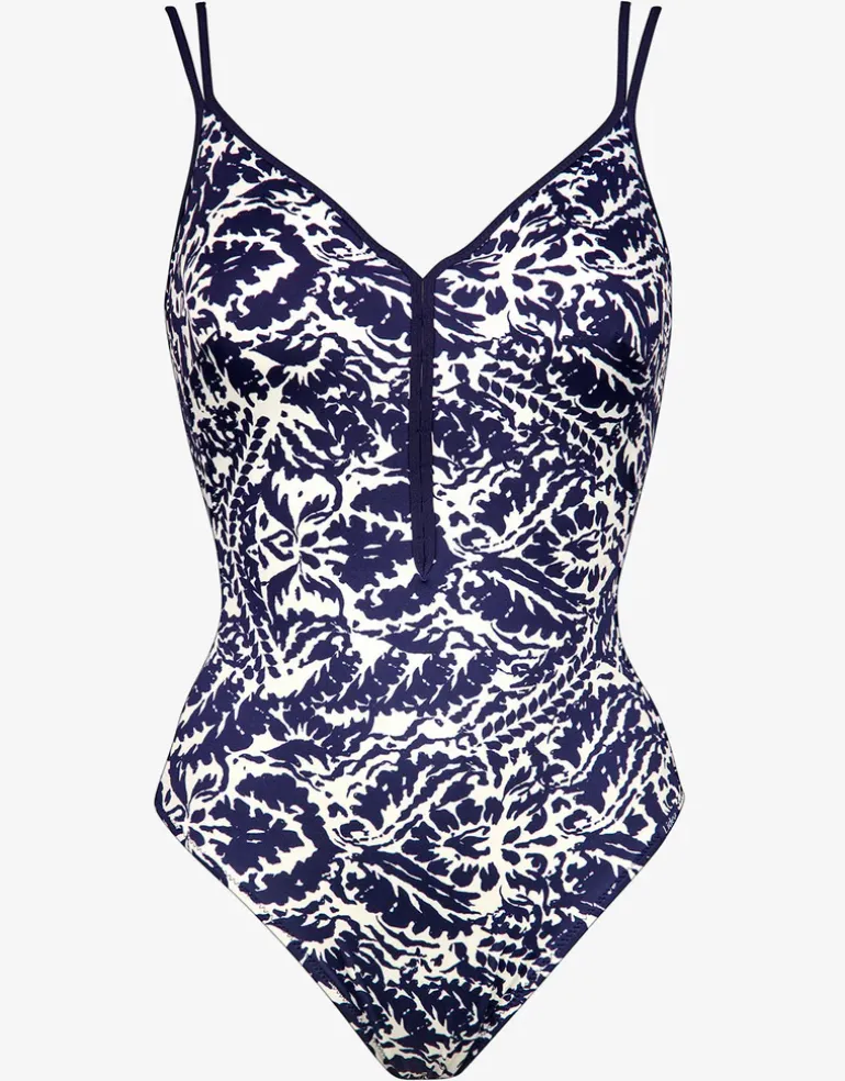 Arabesque Mood Underwired Swimsuit - Canvas Blue