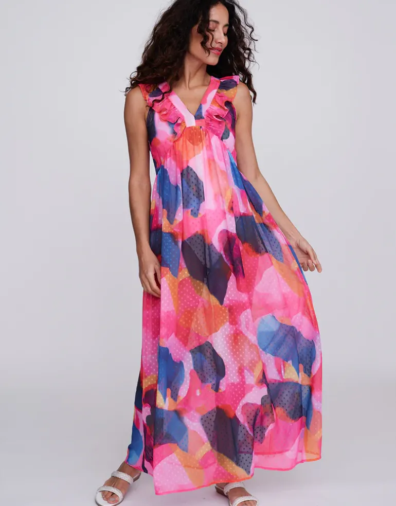 Bardolino Maxi Dress - Fuchsia Pink
