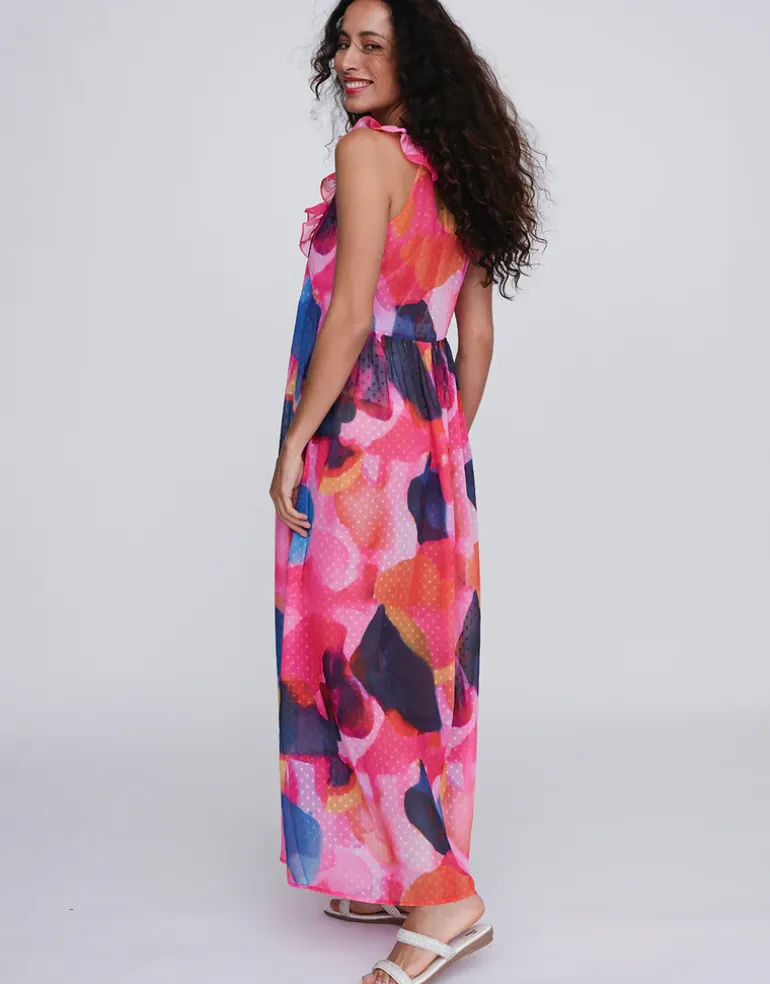 Bardolino Maxi Dress - Fuchsia Pink