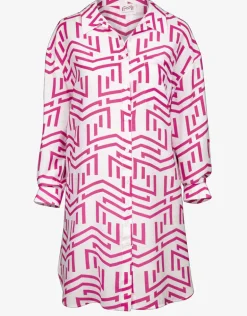 Beach Shirt - White Violet