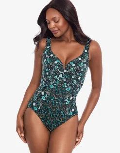 Bijoux Criss-Cross Escape Swimsuit - Green