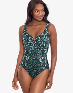 Bijoux Criss-Cross Escape Swimsuit - Green
