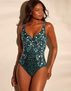 Bijoux Criss-Cross Escape Swimsuit - Green