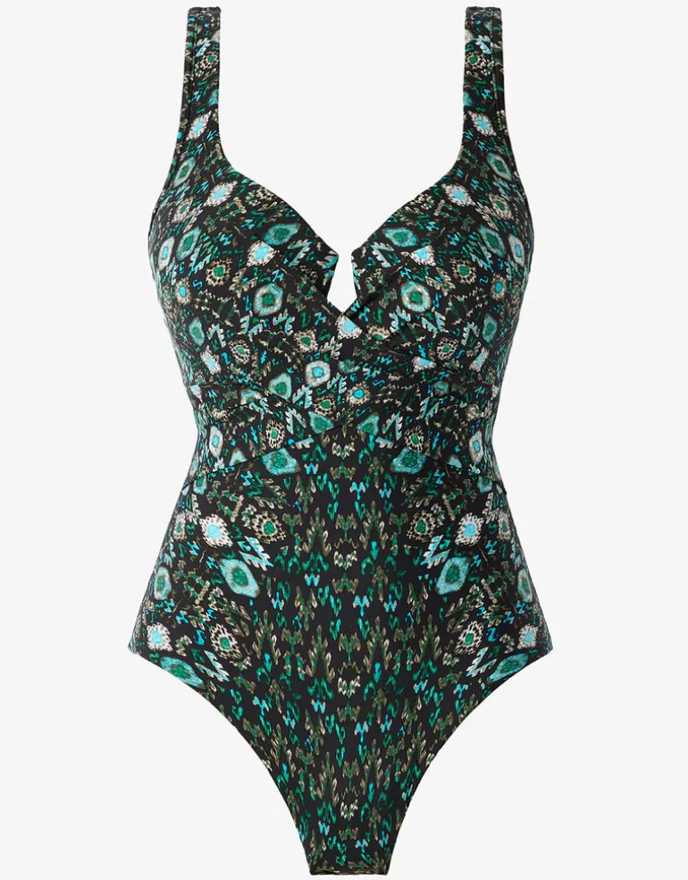 Bijoux Criss-Cross Escape Swimsuit - Green