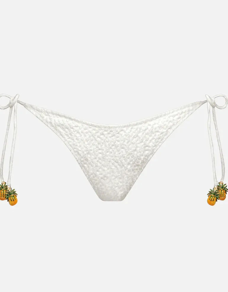 Boho Grace Tie Side Bikini Pant - Optic White