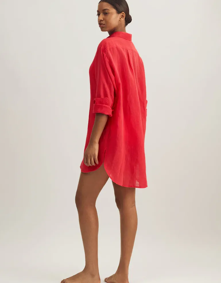Boyfriend Shirt - Coral