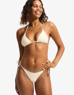Chiara Rio Tie Side Bikini Pant - Ecru