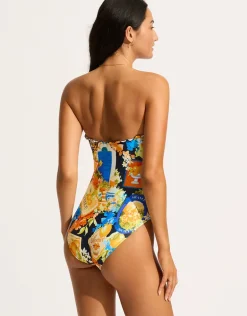 Ciao Bella Bandeau Swimsuit - True Navy