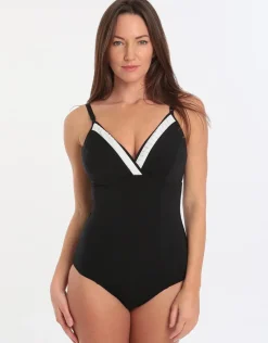 Classique DD E Underwire One Piece - Black White