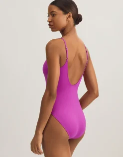 Color Shop Kennedy Swimsuit - Purple Cactus Flower