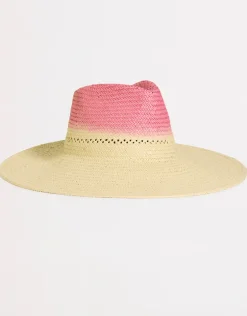 Colour Crush Wide Brim Hat - Fuchsia Rose