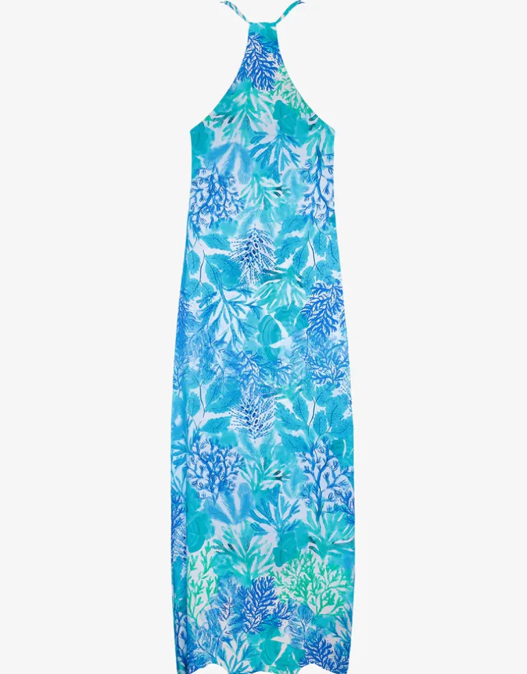 Coral Maxi Dress - Turquoise