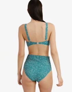 Ditsy Dots Chara Bikini Pant - Deep Jungle