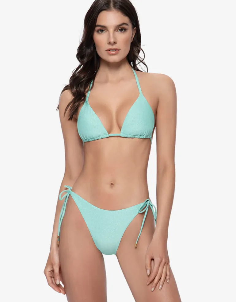 Divine Triangle Bikini Top - Aqua