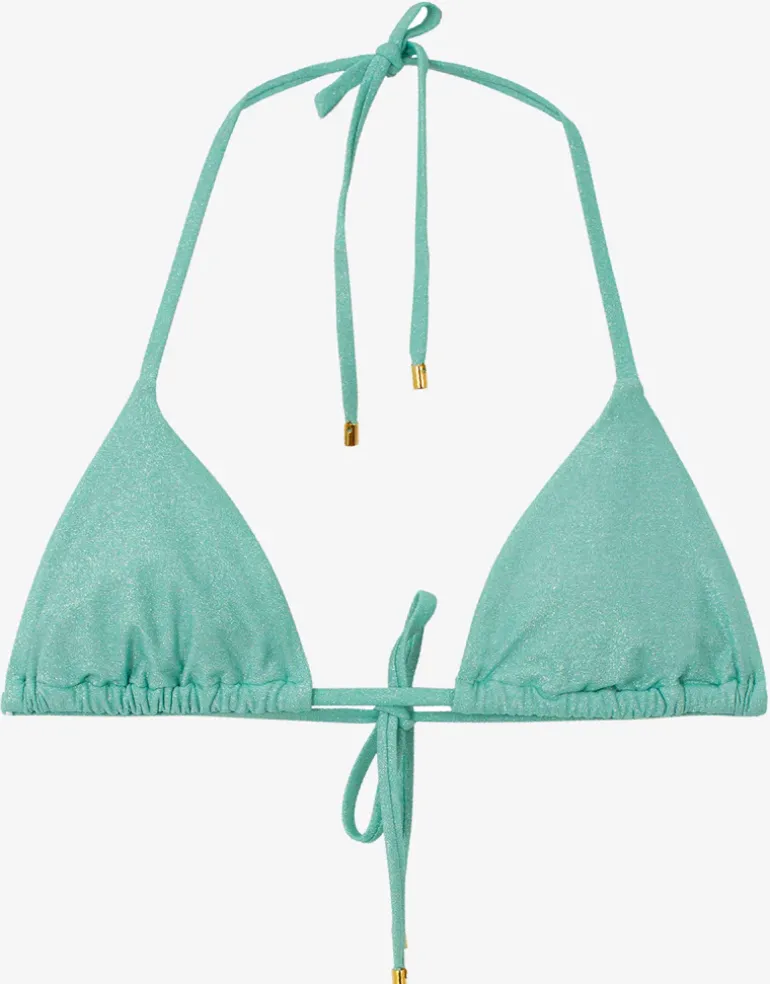 Divine Triangle Bikini Top - Aqua