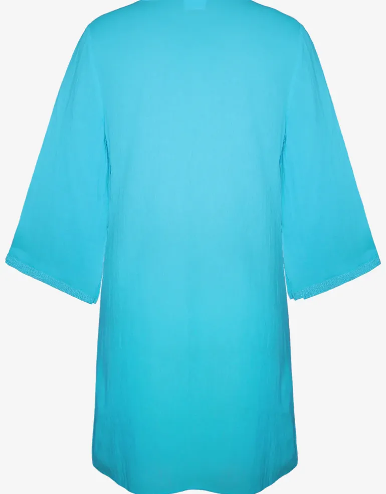 Embroidered Tunic - Turquoise