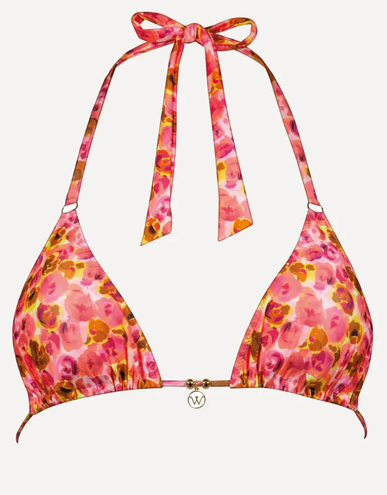 Euphoric Bloomwave Triangle Bikini Top - Sunsoaked Neons
