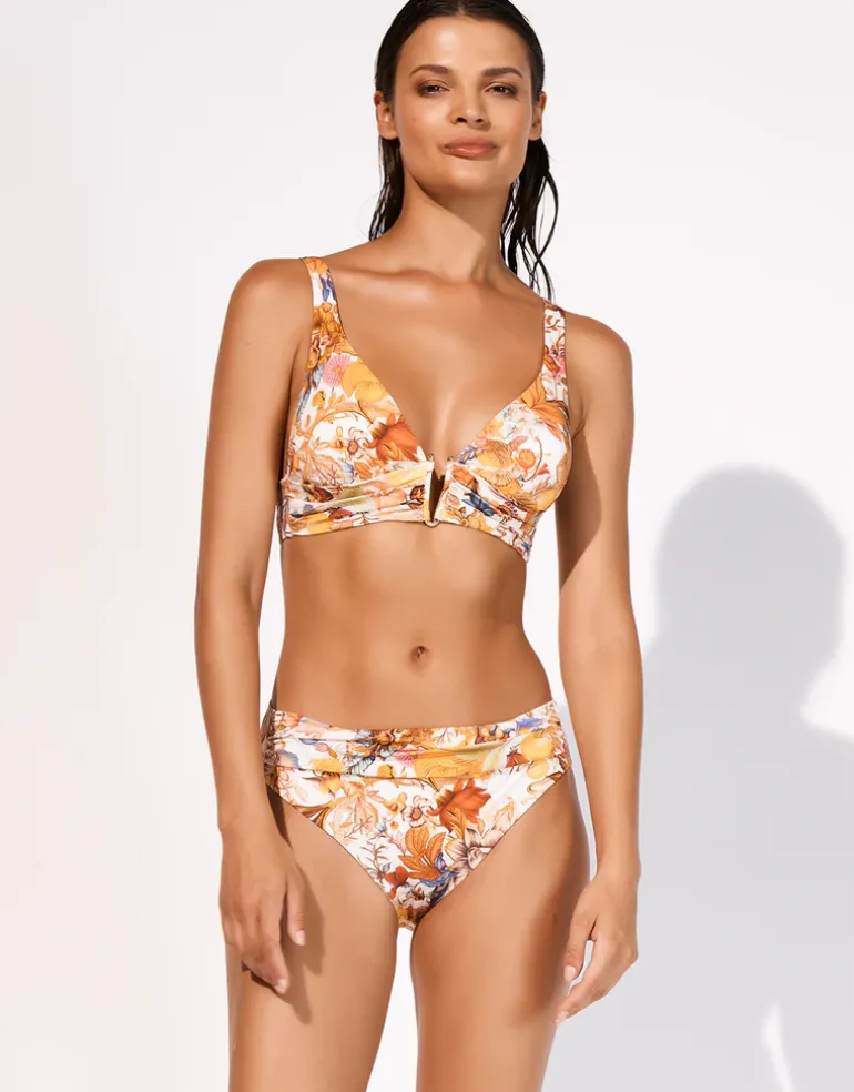 Exuberance Banded Bikini Pant - Solar