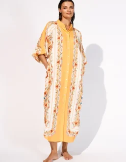 Exuberance Buttoned Maxi Shirt - Solar