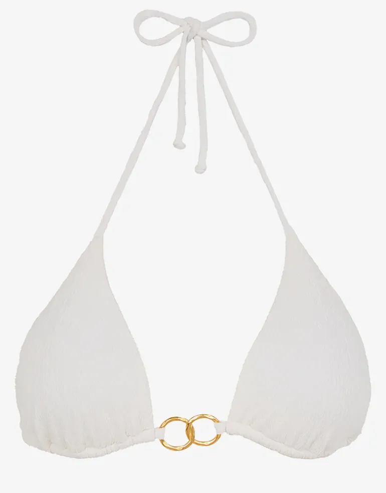 Firenze Jolie Tri Bikini Top - White