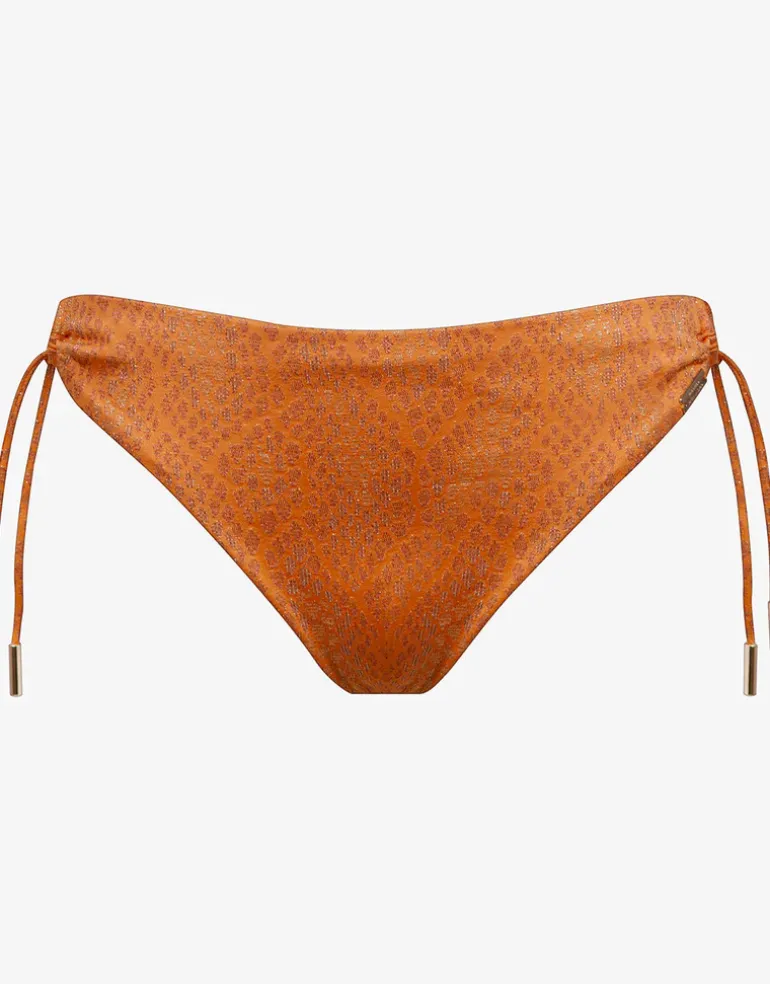 Glance Bikini Pant - Metallic Apricot