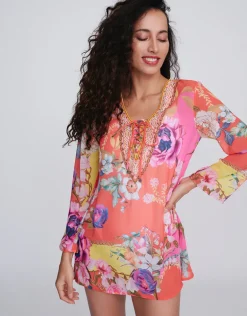 Hawaii Mini Tunic - Pink Print