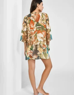 Hypnotic Tunic - Sepia Leaves