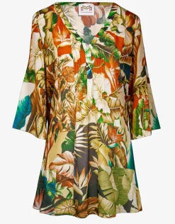 Hypnotic Tunic - Sepia Leaves