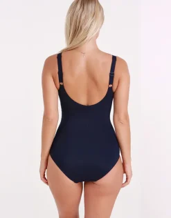 Iris Longer Length Swimsuit - Grey Ombre