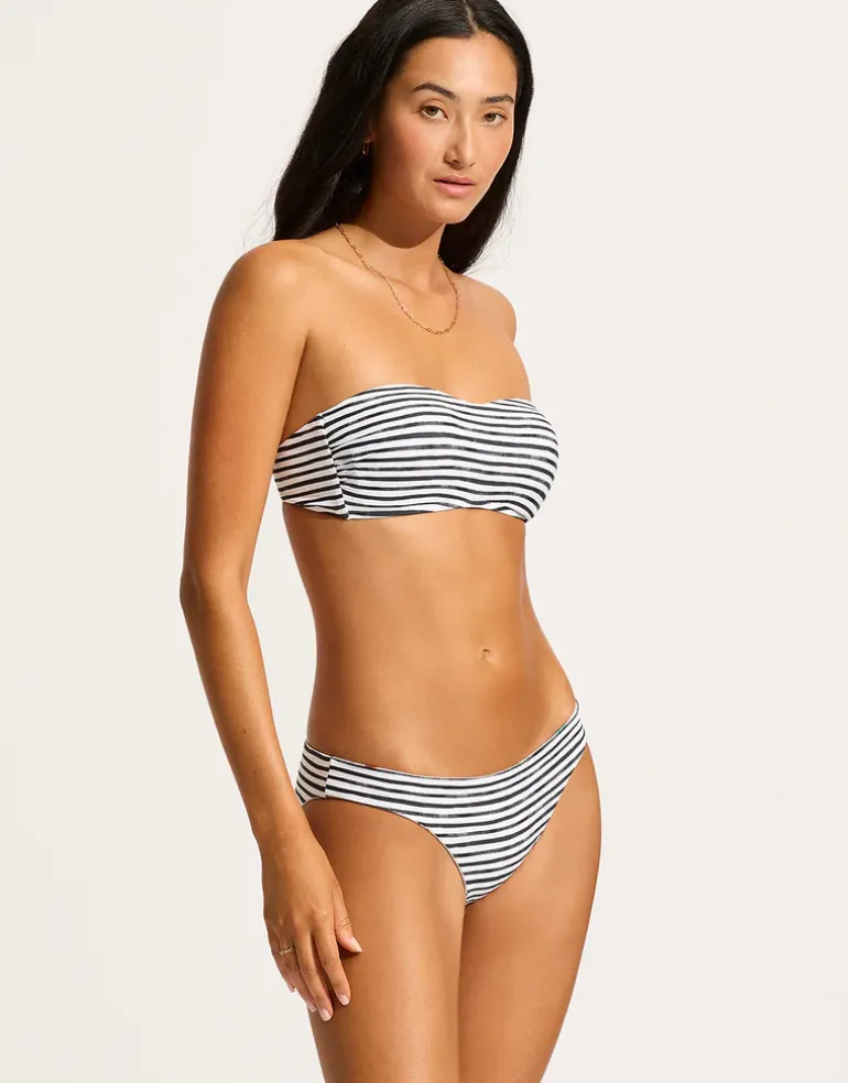 Isla Palm Bustier Bandeau Bikini Top - White
