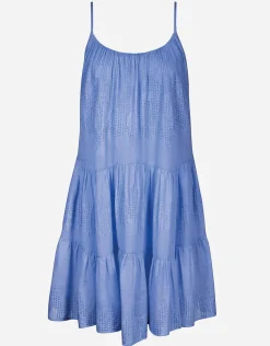 Island Nostalgia Mini Dress - Cornflower