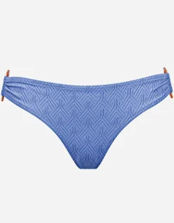 Island Nostalgia Ring Side Hipster Bikini Pant - Cornflower