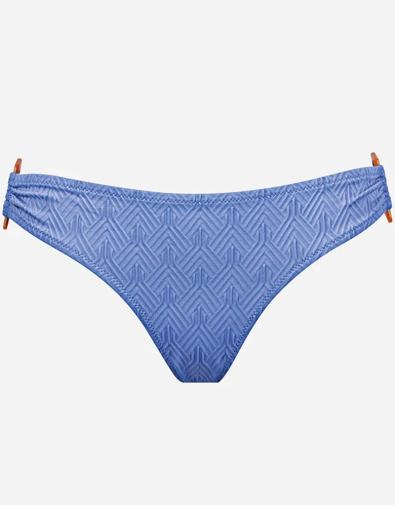 Island Nostalgia Ring Side Hipster Bikini Pant - Cornflower