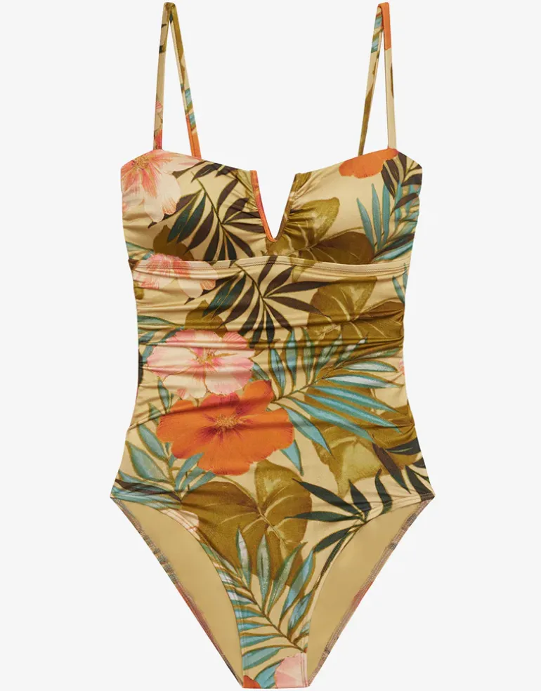 Island Tropical V Wire Swimsuit - Print