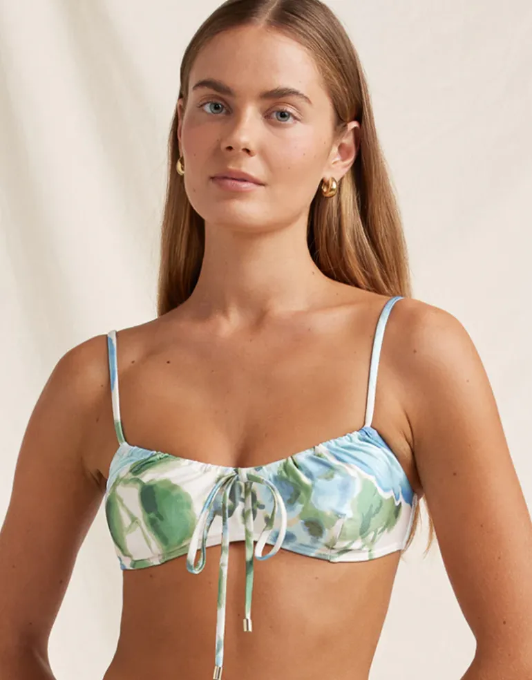 Isles Solstice Crop Bikini Top - Watercolour