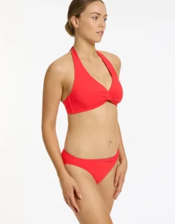 Jetset D DD Twist Front Bikini Top - Cherry