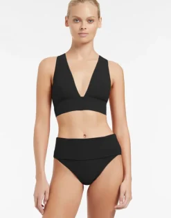 Jetset Soft Tri Bikini Top - Black