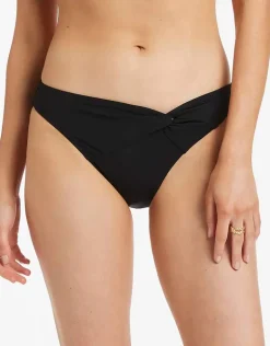 Jetset Twist Front Bikini Pant - Black