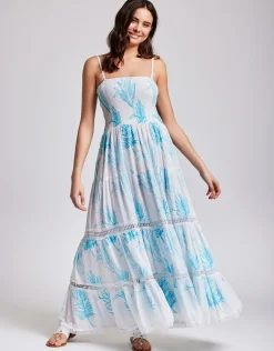 Joy Strappy Maxi Dress - Turquoise