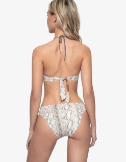KaaReversible Seamless Wave Bikini Top - Animal