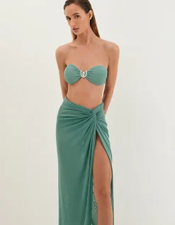 Karen Midi Skirt - Seaglass