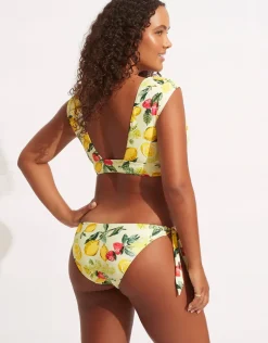 Lemoncello Tie Side Bikini Pant - Lemoncello
