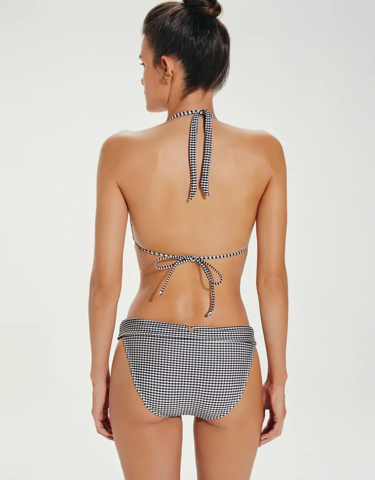 Lupita Bia Tube Bikini Pant - Black Check