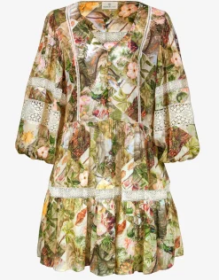 Lush Utopia Mini Tunic Dress - Botanical Camo