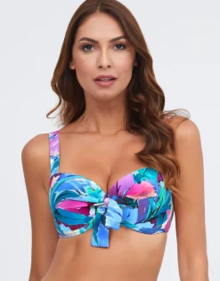 Malena Balcony Bikini Top - Turquoise